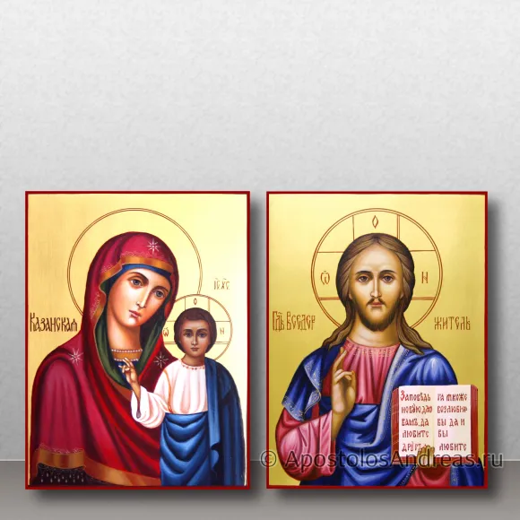 Рукописная икона Венчальная пара #54