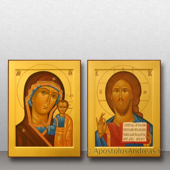 Рукописная икона Венчальная пара #57