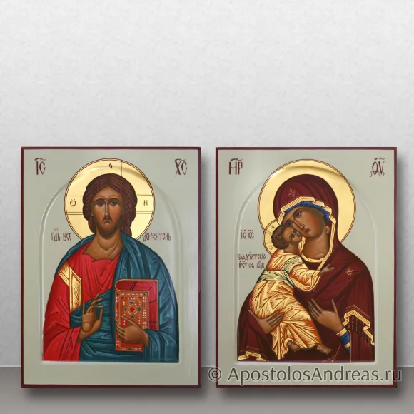 Рукописная икона Венчальная пара #66