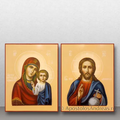 Венчальная пара в киотах, под ризами — миниатюра № 3