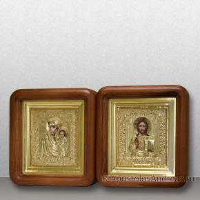 Венчальная пара в киотах, под ризами, миниатюра № 1