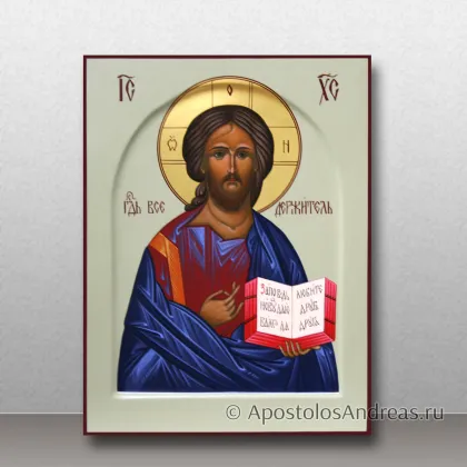 Венчальная пара в двойном киоте (Спас Вседержитель) — миниатюра № 2