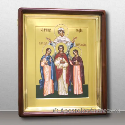 Икона Вера, Надежда, Любовь и мать их София, мученицы — миниатюра № 7