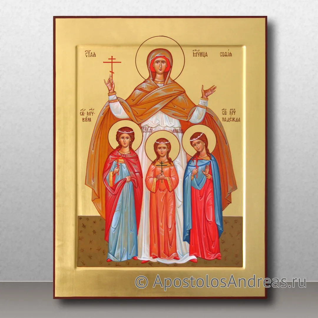 Икона Вера, Надежда, Любовь и мать их София, мученицы, 2023 — образец № 8
