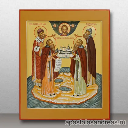 Икона Зосима и Савватий Соловецкие, преподобные, миниатюра № 1