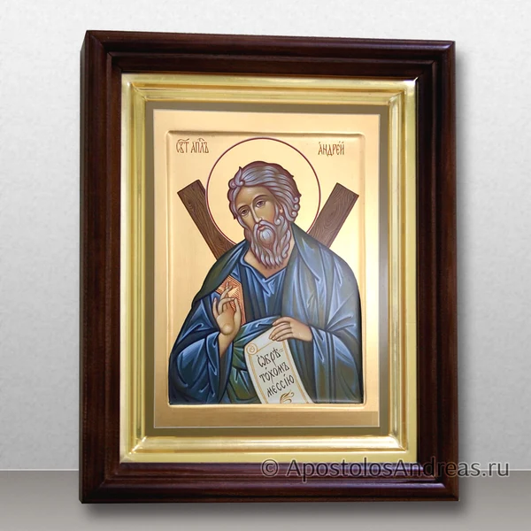 Именная икона Андрея апостола (в киоте), образец № 47