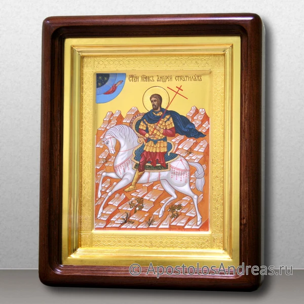 Икона Андрей Стратилат (в киоте), образец № 5