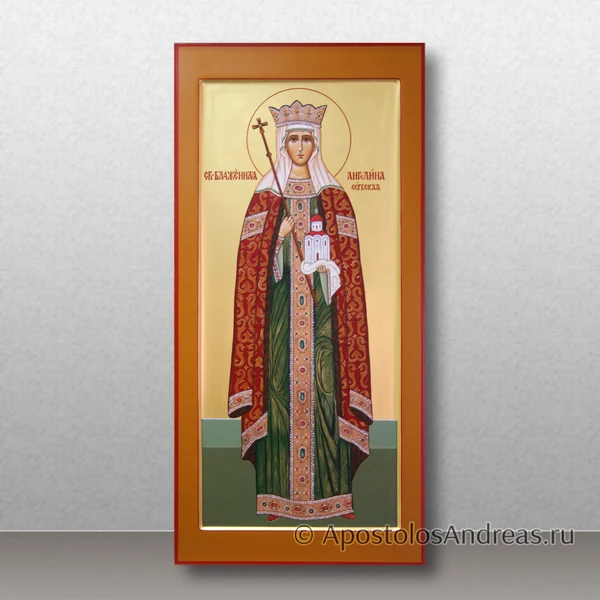 Мерная Икона Ангелина Сербская (с золочением ковчега), образец № 12