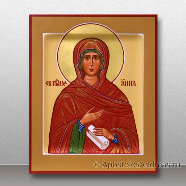 Икона Анна Праведная, с золочением нимба, образец № 13