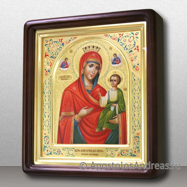 Икона Иверская Божия Матерь (с гравировкой, в киоте), образец № 14
