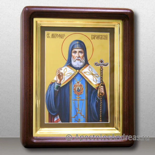 Икона Митрофан Воронежский (в киоте), образец № 3