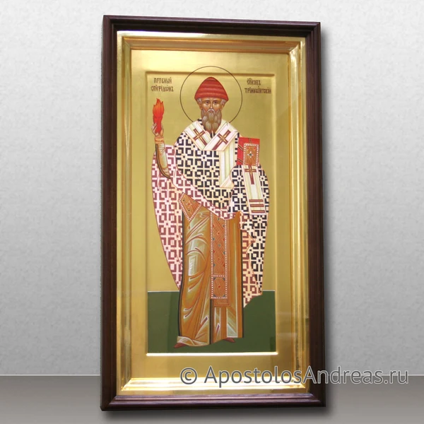 Икона Спиридон Тримифунтский (в киоте), образец № 15