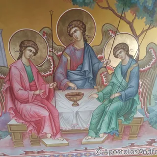 Роспись храма: святая троица
